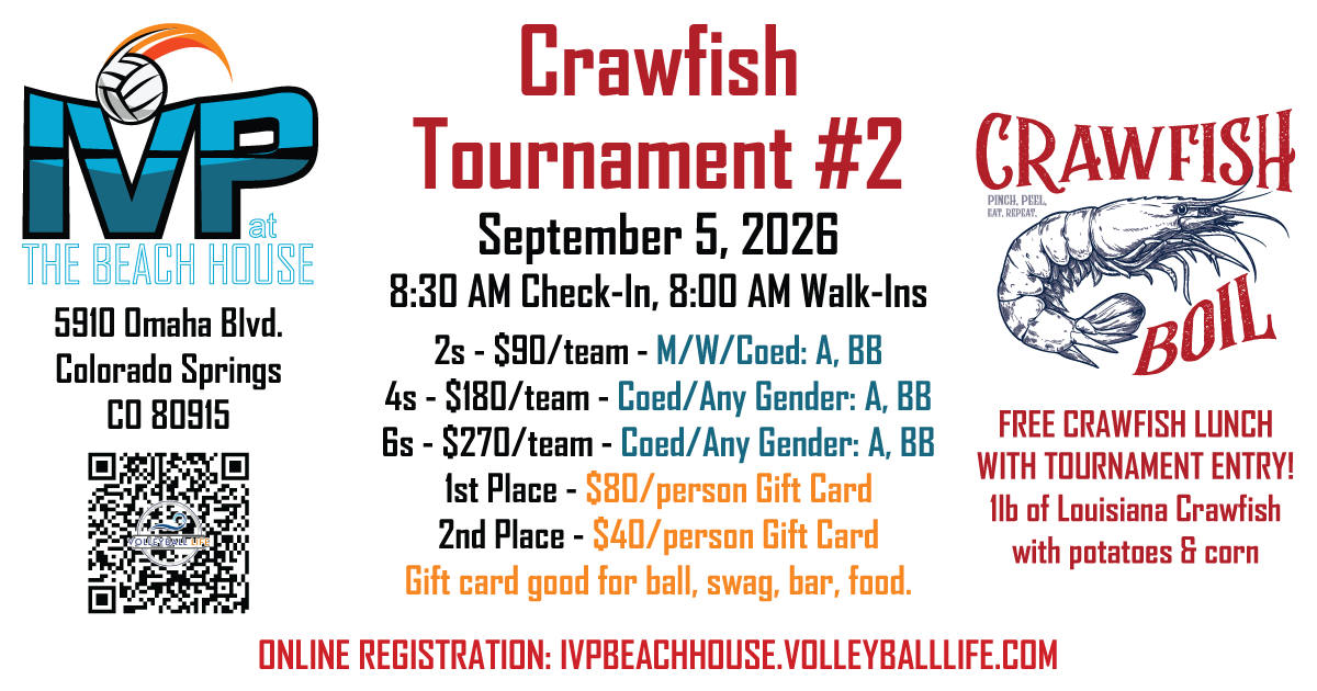 IVP at the Beach House Crawfish Tournament #2