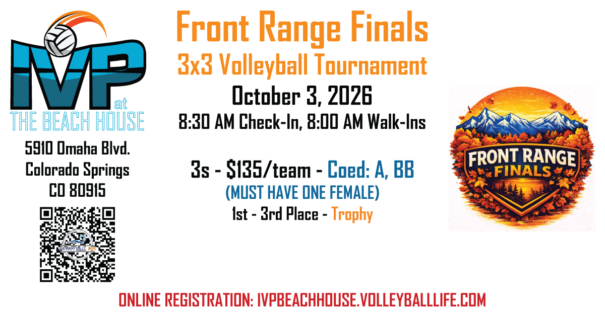 IVP at the Beach House Front Range Finals