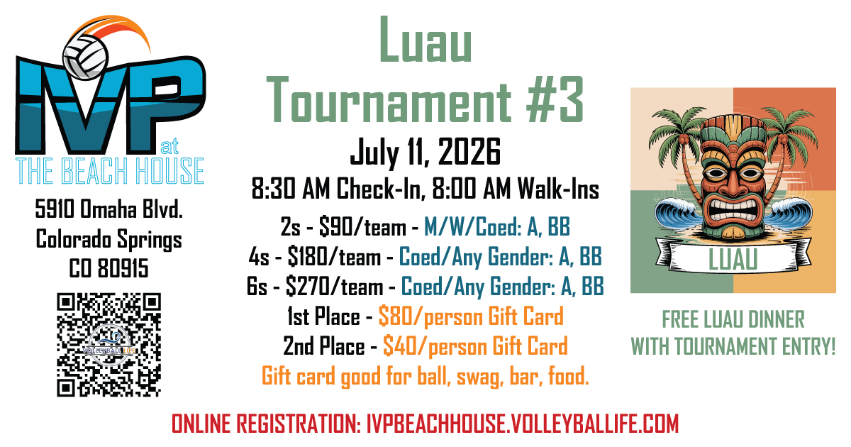 IVP at the Beach House Luau Tournament #3